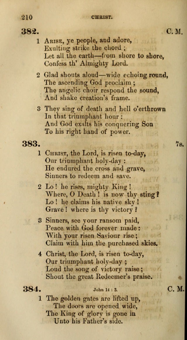 Songs for the Sanctuary; or, Psalms and Hymns for Christian Worship (Words only) page 210