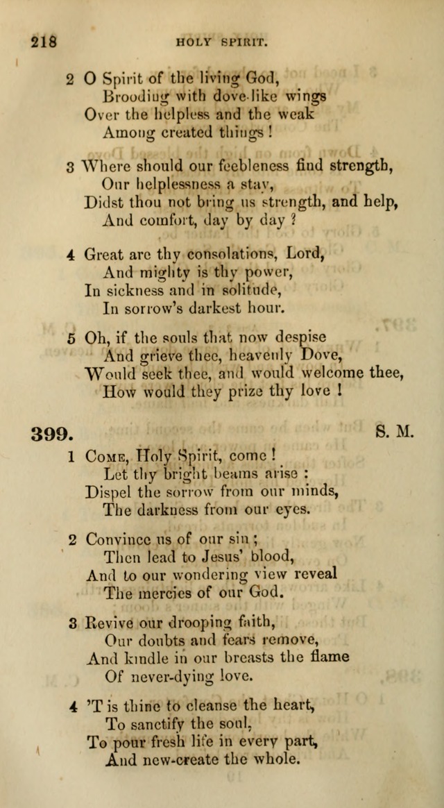 Songs for the Sanctuary; or, Psalms and Hymns for Christian Worship (Words only) page 218