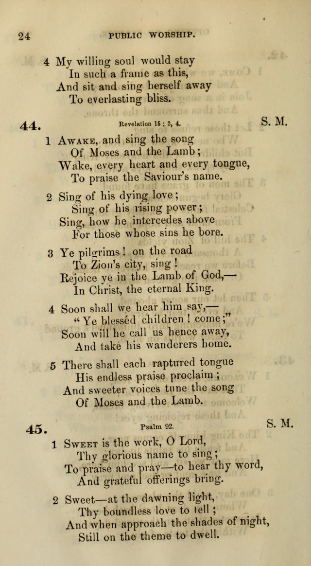 Songs for the Sanctuary; or, Psalms and Hymns for Christian Worship (Words only) page 24