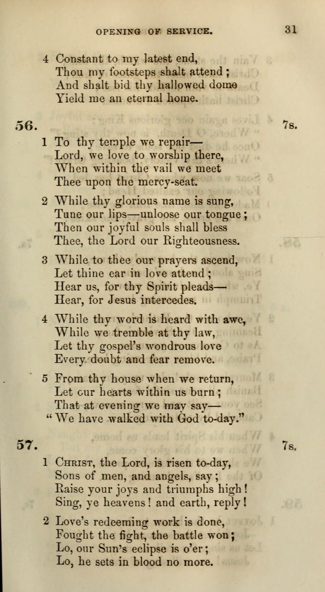 Songs for the Sanctuary; or, Psalms and Hymns for Christian Worship (Words only) page 31