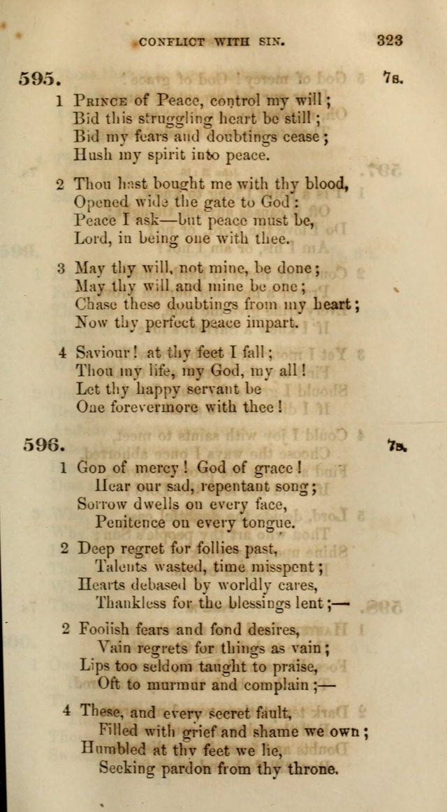 Songs for the Sanctuary; or, Psalms and Hymns for Christian Worship (Words only) page 323