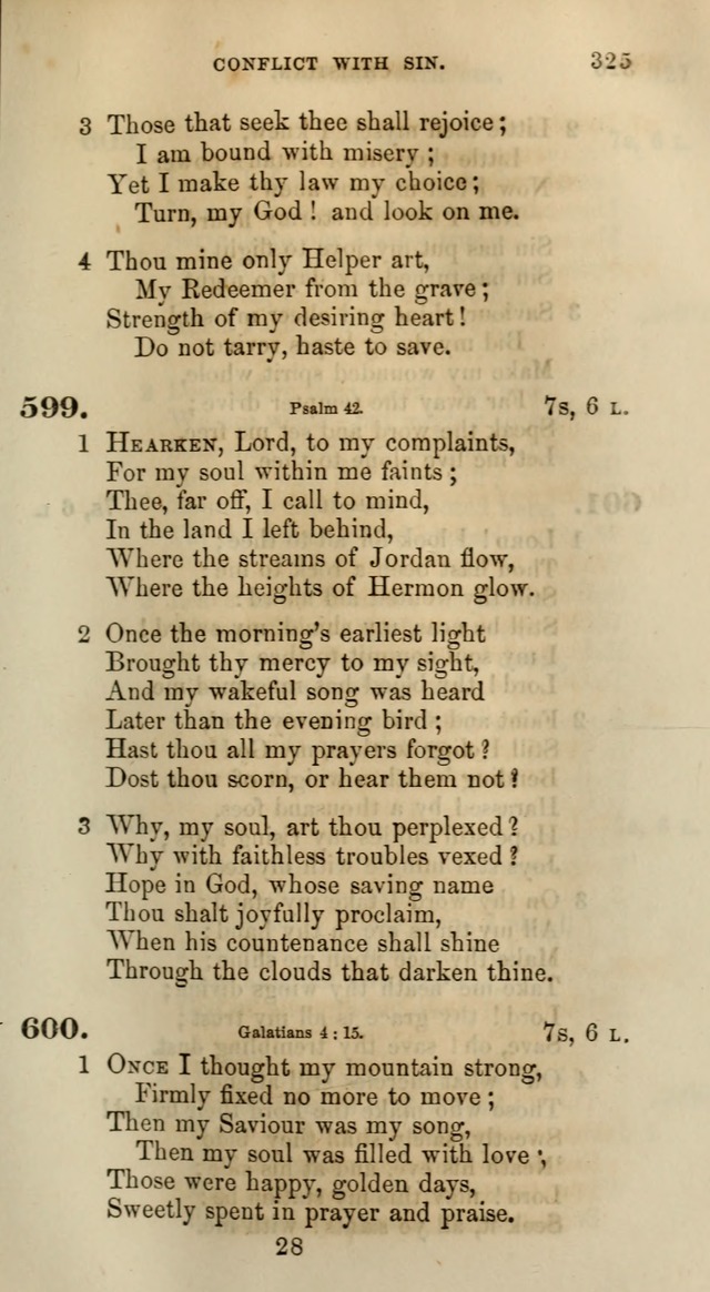 Songs for the Sanctuary; or, Psalms and Hymns for Christian Worship (Words only) page 325