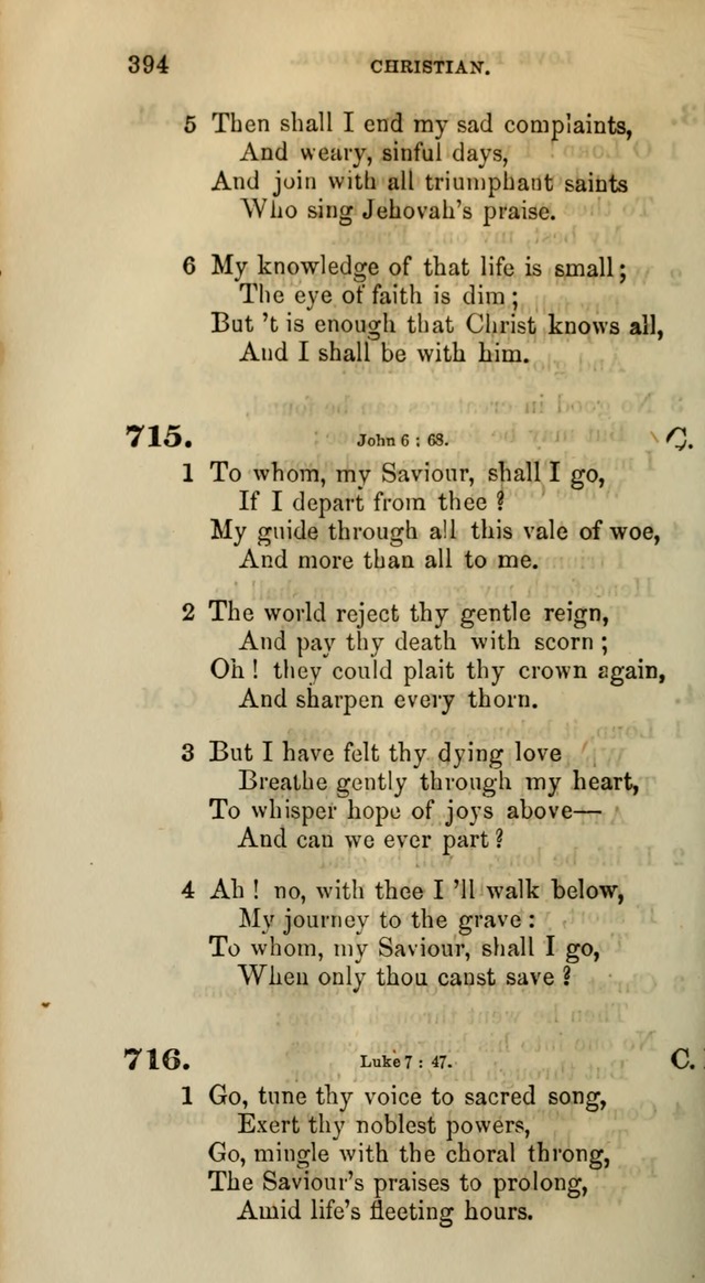 Songs for the Sanctuary; or, Psalms and Hymns for Christian Worship (Words only) page 394