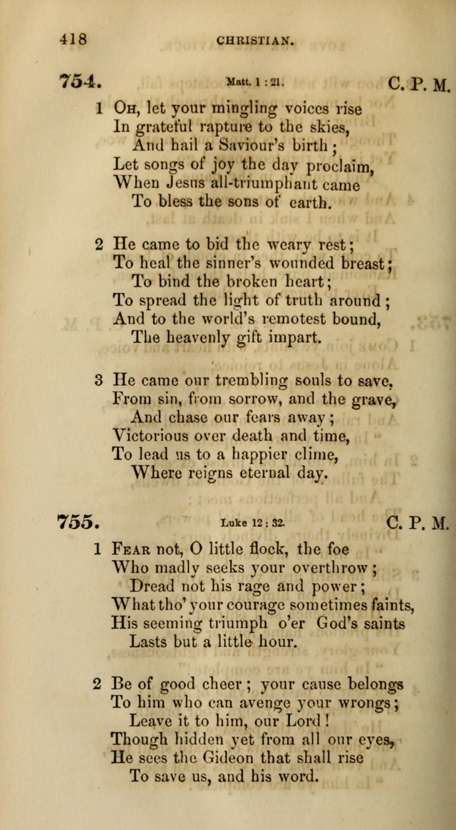 Songs for the Sanctuary; or, Psalms and Hymns for Christian Worship (Words only) page 418