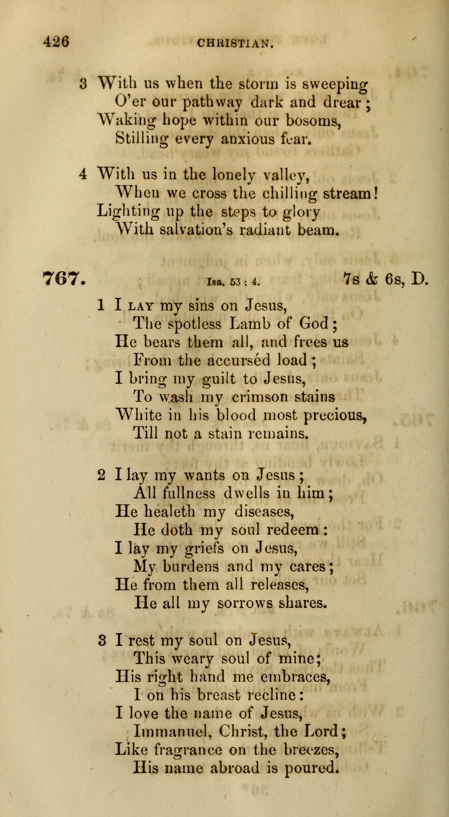 Songs for the Sanctuary; or, Psalms and Hymns for Christian Worship (Words only) page 426