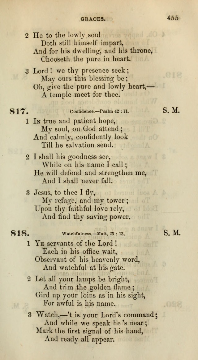 Songs for the Sanctuary; or, Psalms and Hymns for Christian Worship (Words only) page 455
