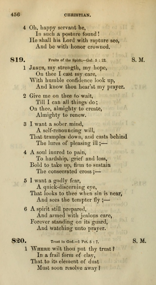 Songs for the Sanctuary; or, Psalms and Hymns for Christian Worship (Words only) page 456