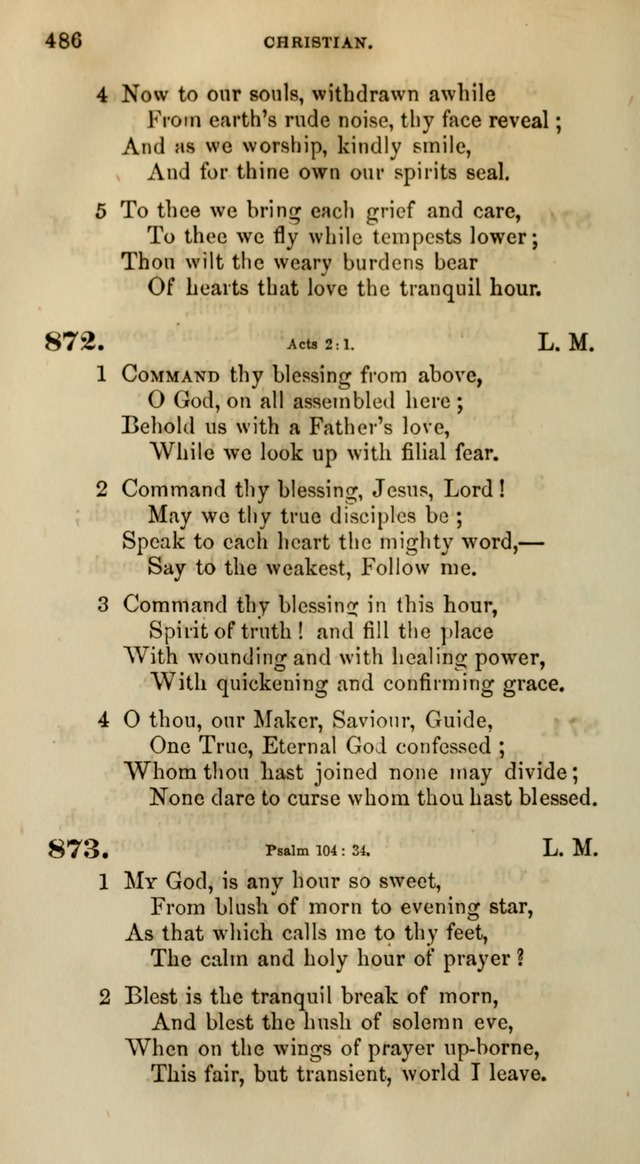 Songs for the Sanctuary; or, Psalms and Hymns for Christian Worship (Words only) page 486