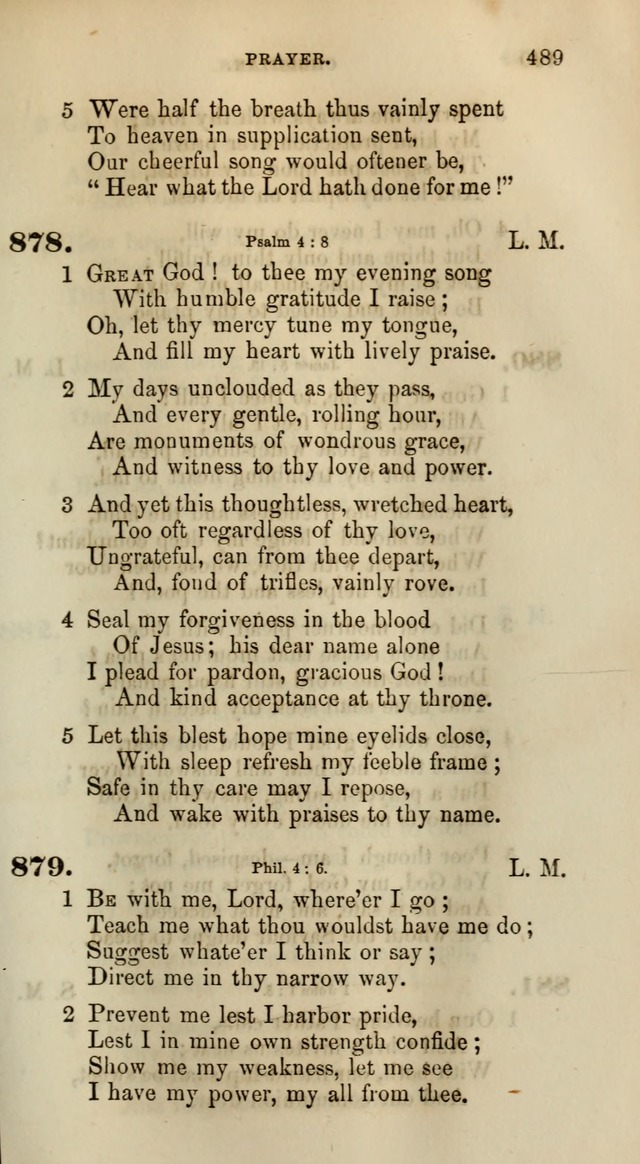 Songs for the Sanctuary; or, Psalms and Hymns for Christian Worship (Words only) page 489