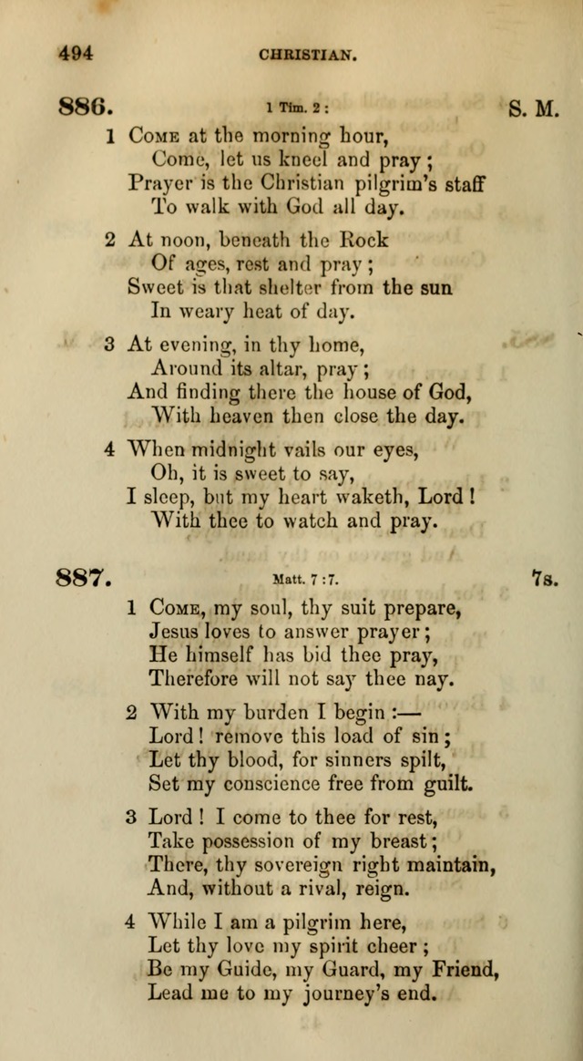 Songs for the Sanctuary; or, Psalms and Hymns for Christian Worship (Words only) page 494