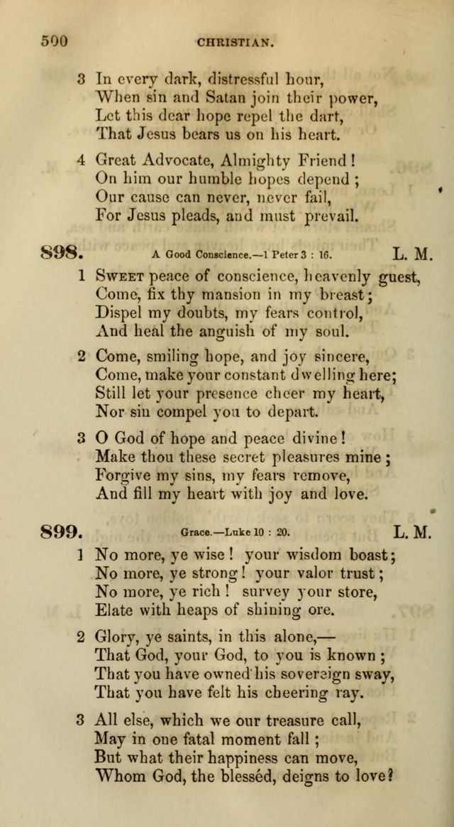 Songs for the Sanctuary; or, Psalms and Hymns for Christian Worship (Words only) page 500