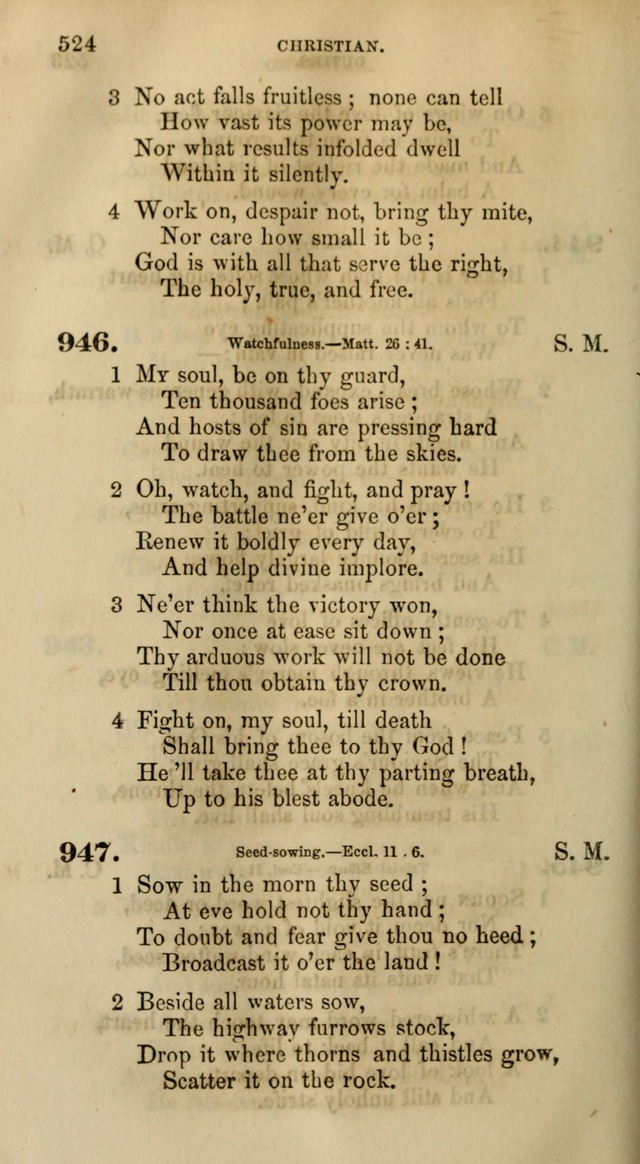 Songs for the Sanctuary; or, Psalms and Hymns for Christian Worship (Words only) page 524