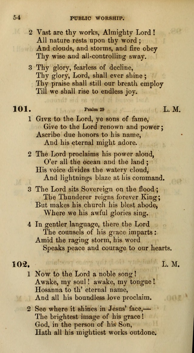 Songs for the Sanctuary; or, Psalms and Hymns for Christian Worship (Words only) page 54