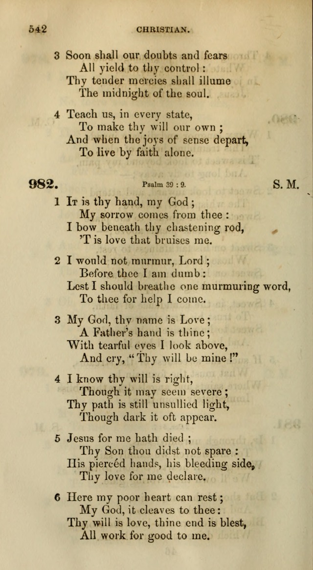 Songs for the Sanctuary; or, Psalms and Hymns for Christian Worship (Words only) page 542
