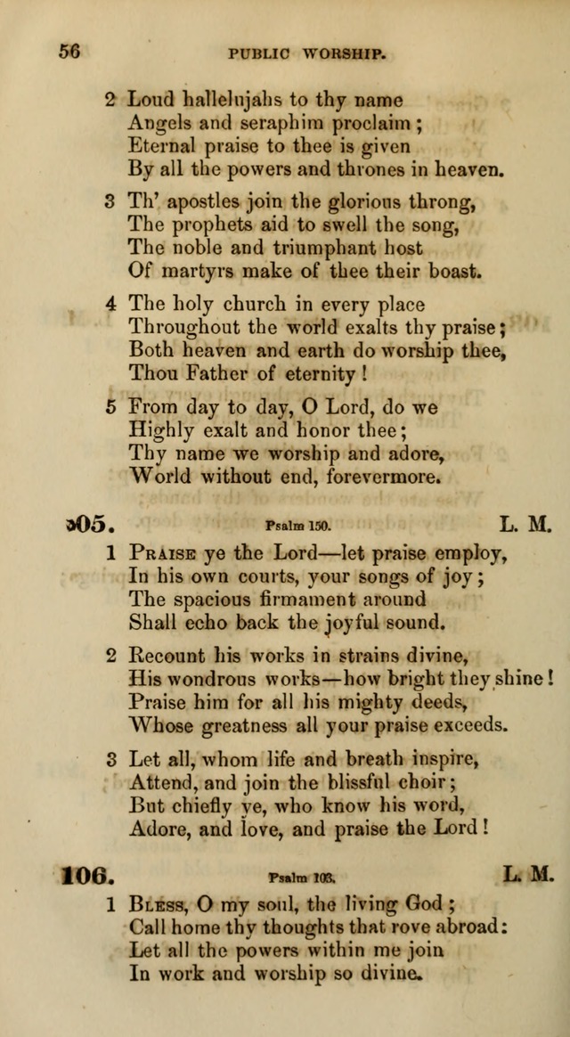 Songs for the Sanctuary; or, Psalms and Hymns for Christian Worship (Words only) page 56