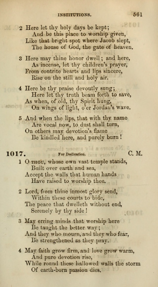 Songs for the Sanctuary; or, Psalms and Hymns for Christian Worship (Words only) page 561