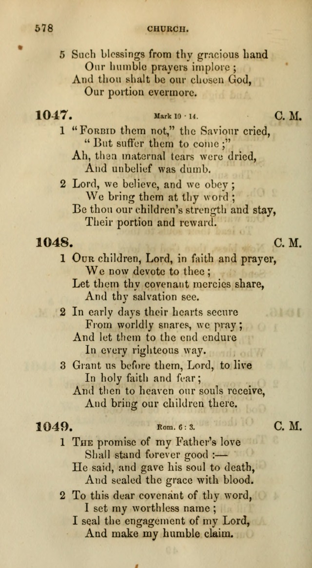 Songs for the Sanctuary; or, Psalms and Hymns for Christian Worship (Words only) page 578