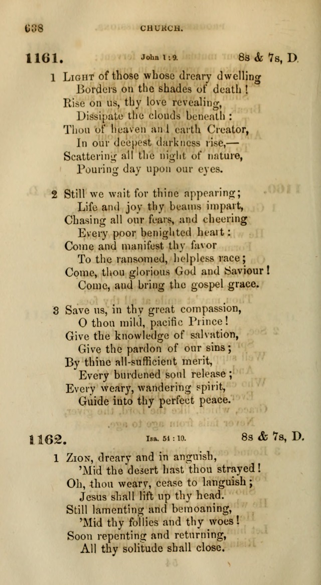 Songs for the Sanctuary; or, Psalms and Hymns for Christian Worship (Words only) page 638