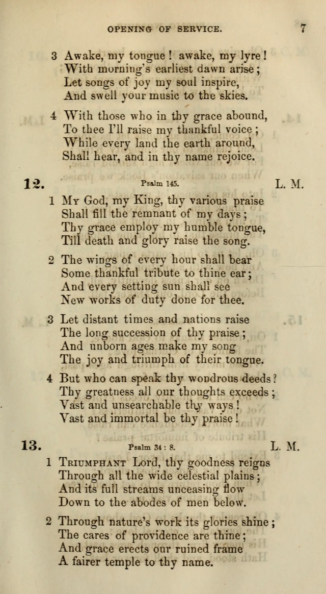 Songs for the Sanctuary; or, Psalms and Hymns for Christian Worship (Words only) page 7