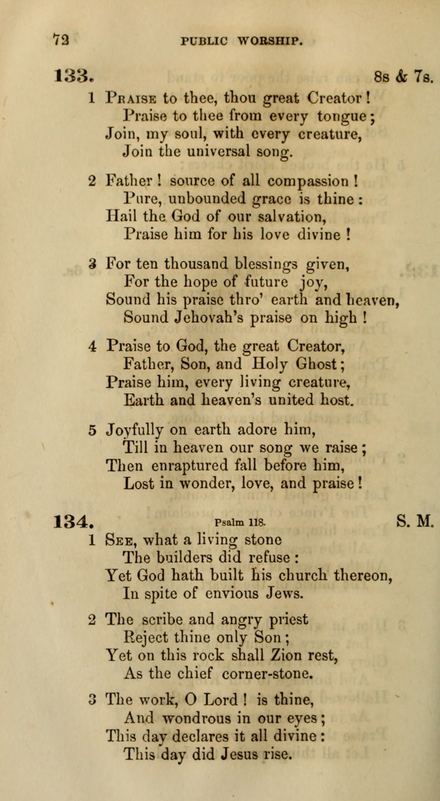 Songs for the Sanctuary; or, Psalms and Hymns for Christian Worship (Words only) page 72