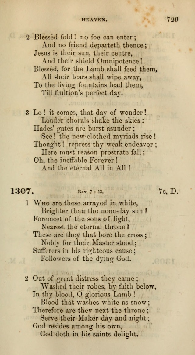 Songs for the Sanctuary; or, Psalms and Hymns for Christian Worship (Words only) page 729