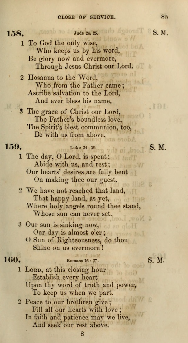 Songs for the Sanctuary; or, Psalms and Hymns for Christian Worship (Words only) page 85