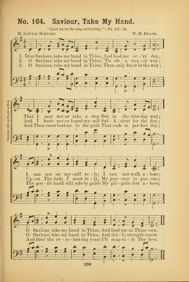 Select Gems: a choice collection of popular hymns and music for use in prayer meetings, the home and Sunday schools page 139