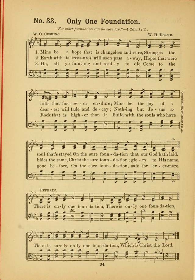 Select Gems: a choice collection of popular hymns and music for use in prayer meetings, the home and Sunday schools page 34