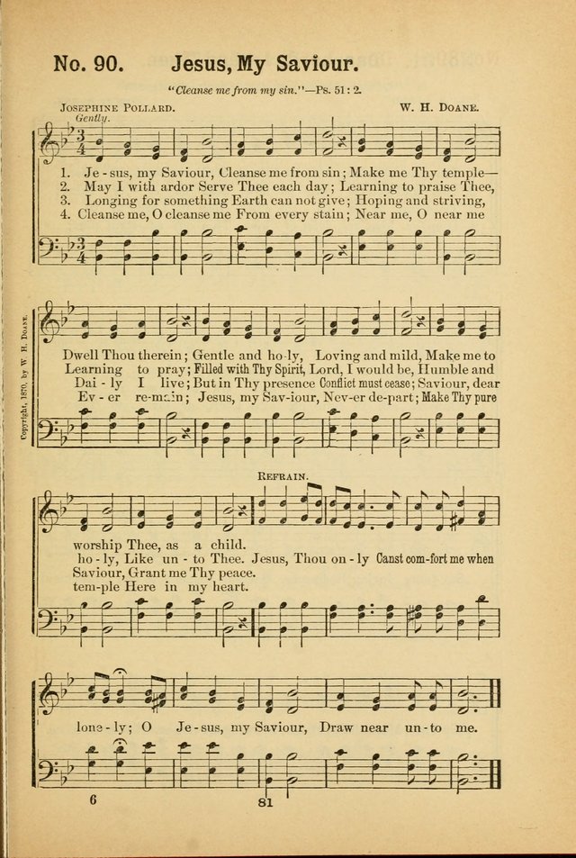 Select Gems: a choice collection of popular hymns and music for use in prayer meetings, the home and Sunday schools page 81