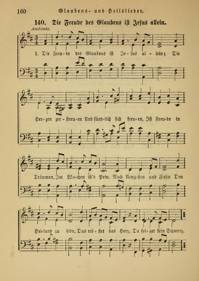 Sonntagsschul-Gesangbuch der Reformirten Kirche in den Vereinigten Staaten page 160