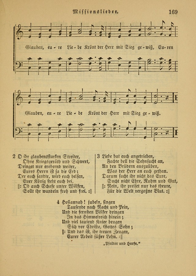 Sonntagsschul-Gesangbuch der Reformirten Kirche in den Vereinigten Staaten page 169