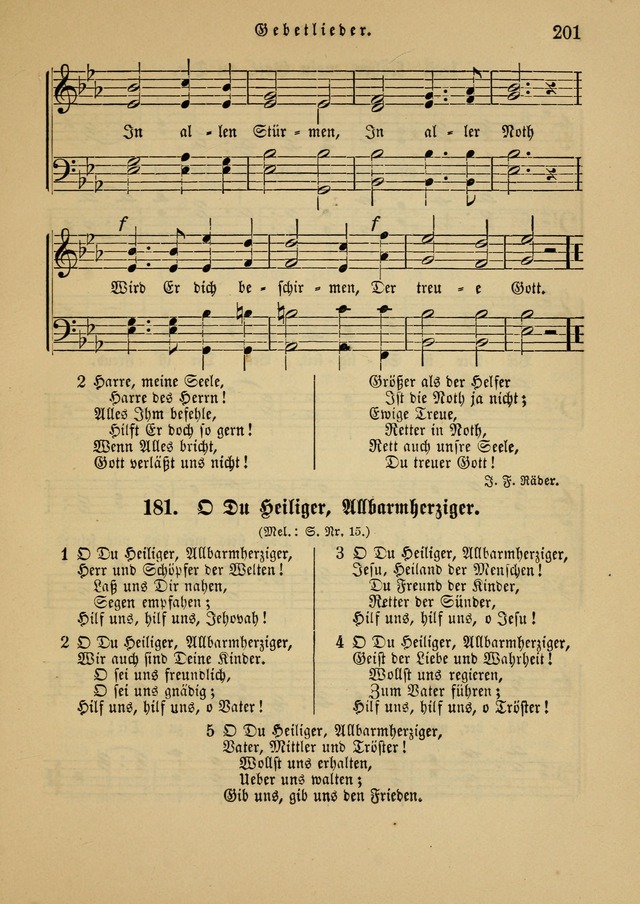 Sonntagsschul-Gesangbuch der Reformirten Kirche in den Vereinigten Staaten page 201
