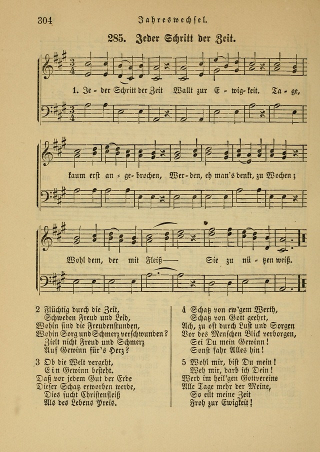 Sonntagsschul-Gesangbuch der Reformirten Kirche in den Vereinigten Staaten page 304