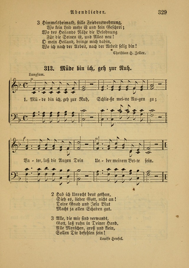 Sonntagsschul-Gesangbuch der Reformirten Kirche in den Vereinigten Staaten page 329