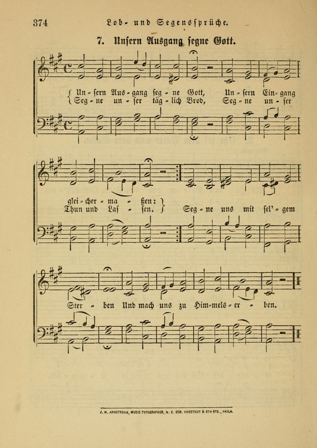 Sonntagsschul-Gesangbuch der Reformirten Kirche in den Vereinigten Staaten page 374