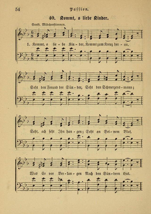 Sonntagsschul-Gesangbuch der Reformirten Kirche in den Vereinigten Staaten page 54
