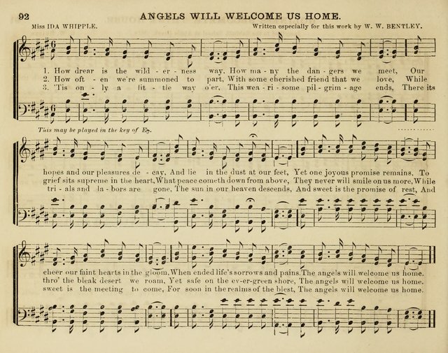 Song Garland; or, Singing for Jesus: a new collection of Music and Hymns prepared expressly for Sabbath Schools page 92
