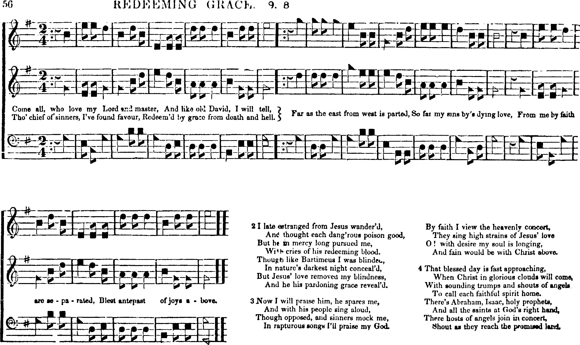 The Southern Harmony, and Musical Companion (New ed. thoroughly rev. and much enl.) page 160