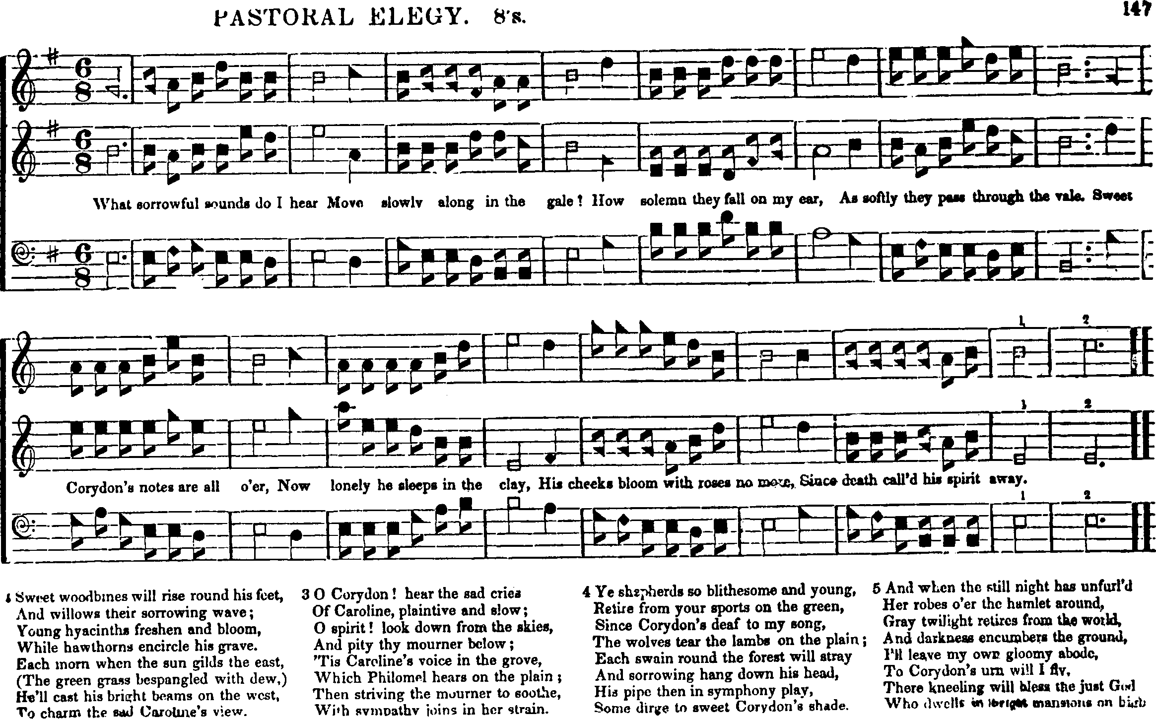 The Southern Harmony, and Musical Companion (New ed. thoroughly rev. and much enl.) page 357