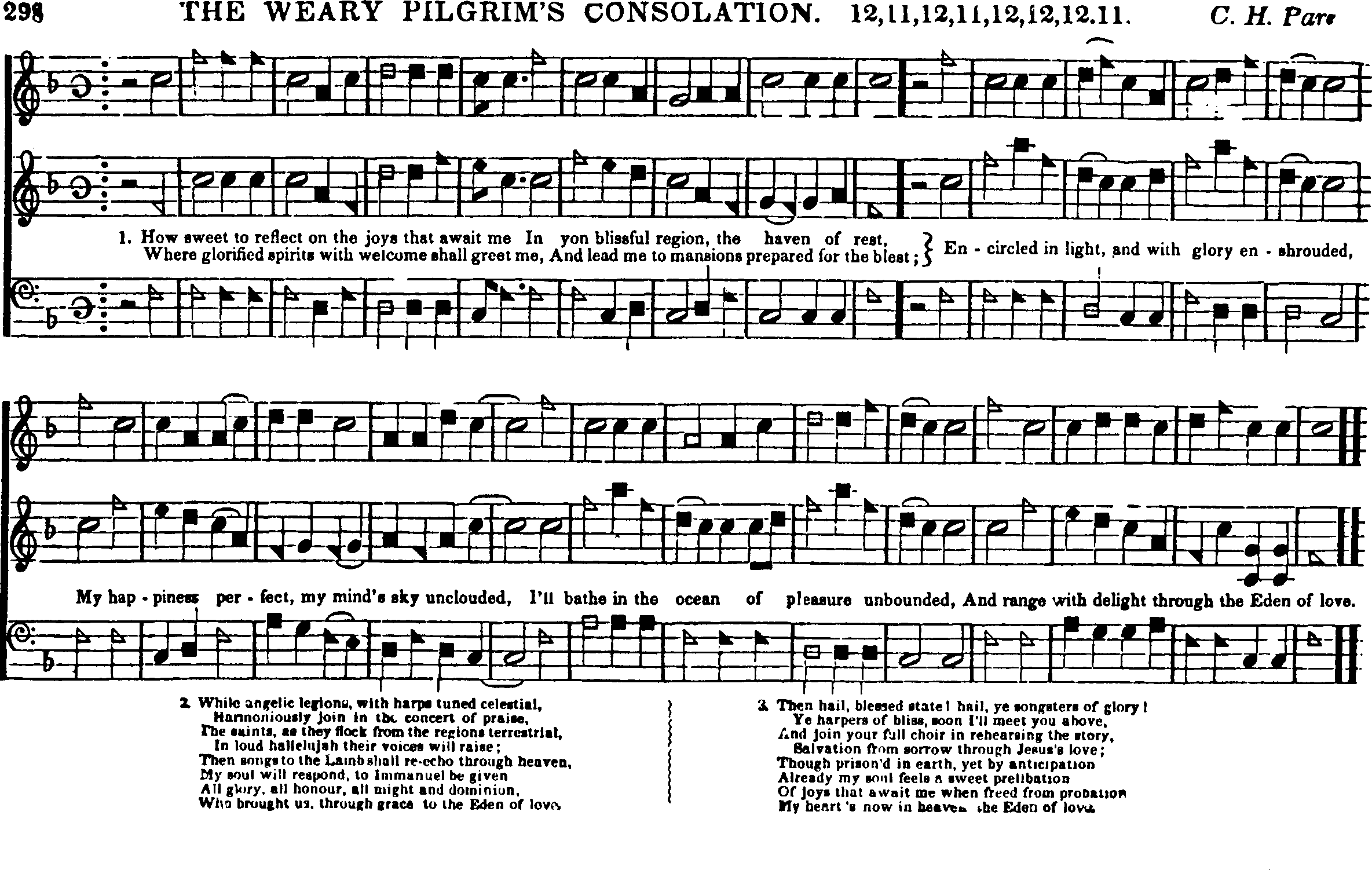 The Southern Harmony, and Musical Companion (New ed. thoroughly rev. and much enl.) page 624
