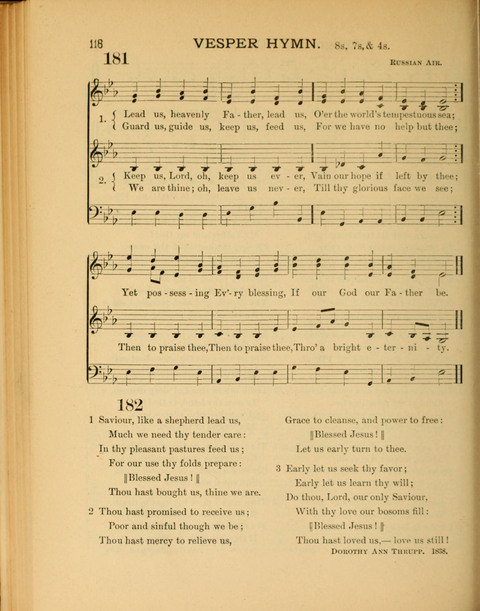 The School Hymnary: a collection of hymns and tunes and patriotic songs for use in public and private schools page 118