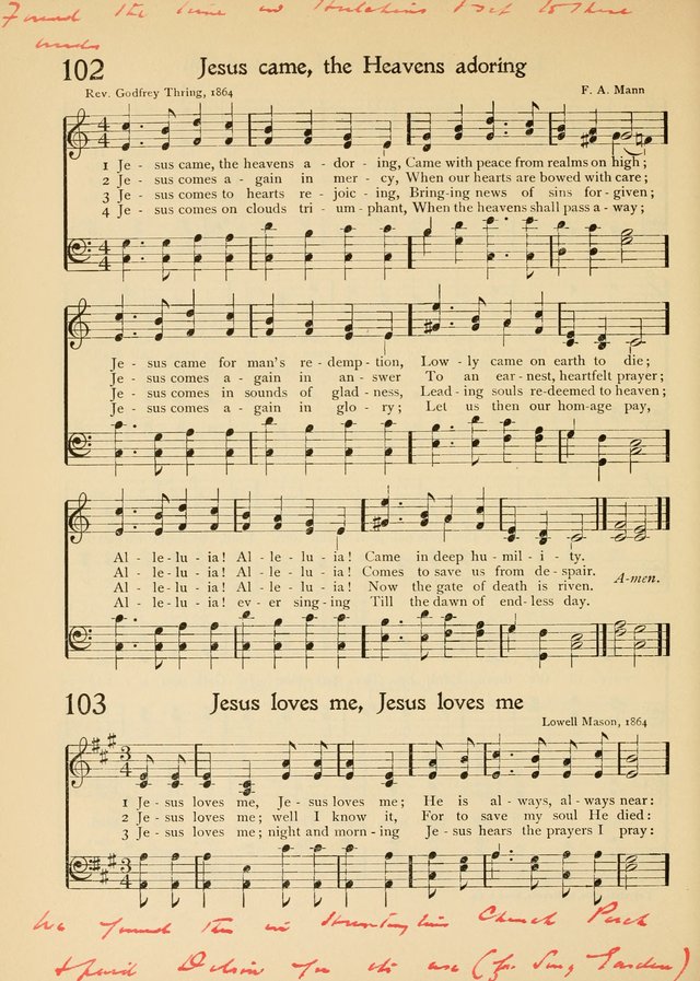 The School Hymnal page 111