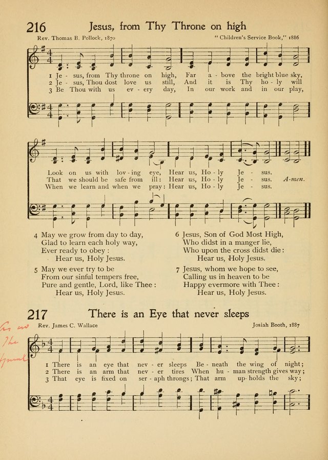 The School Hymnal page 215