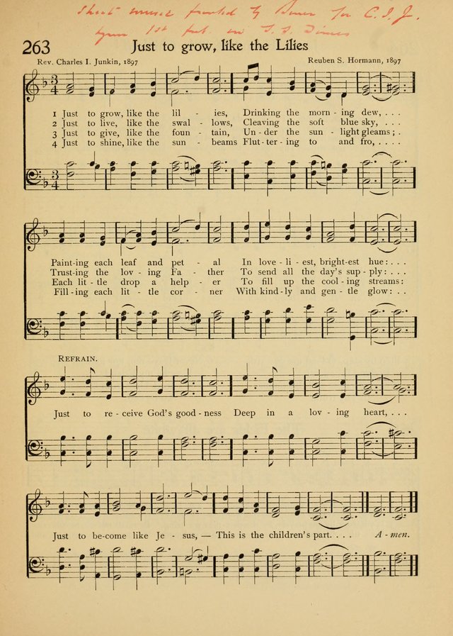 The School Hymnal page 262