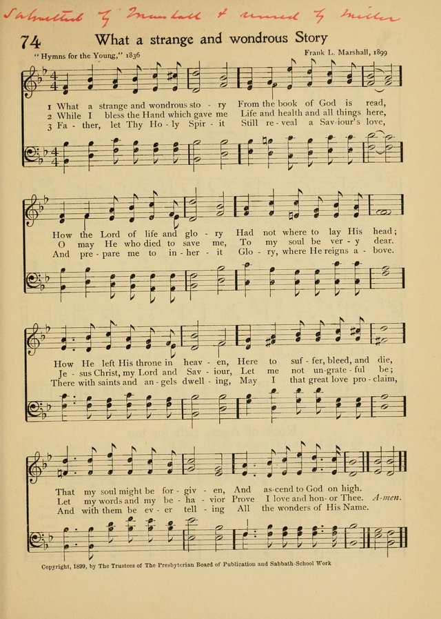 The School Hymnal page 84