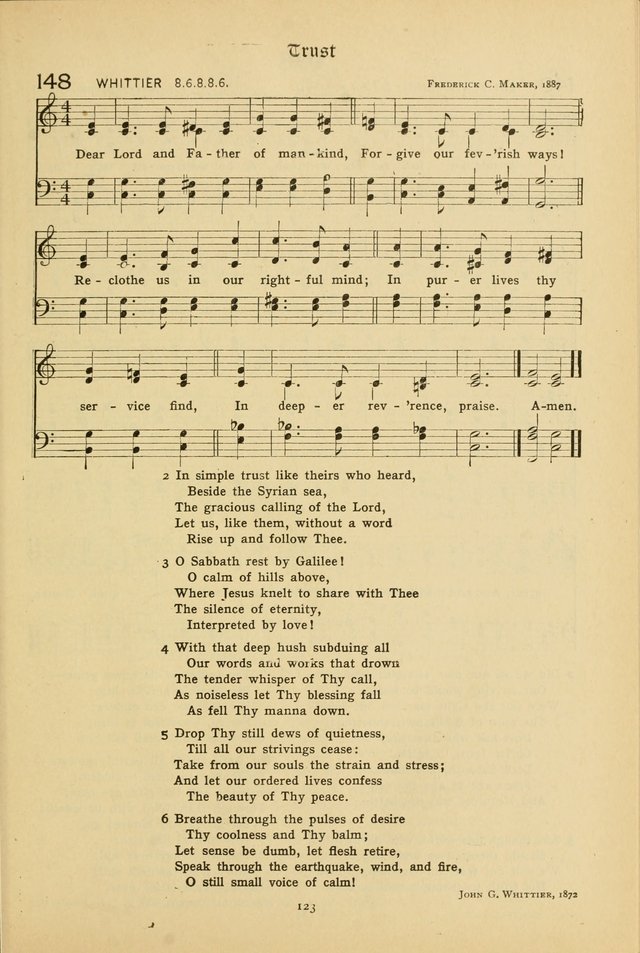 The School Hymnal: a book of worship for young people page 123
