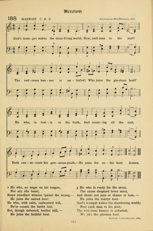 The School Hymnal: a book of worship for young people page 153