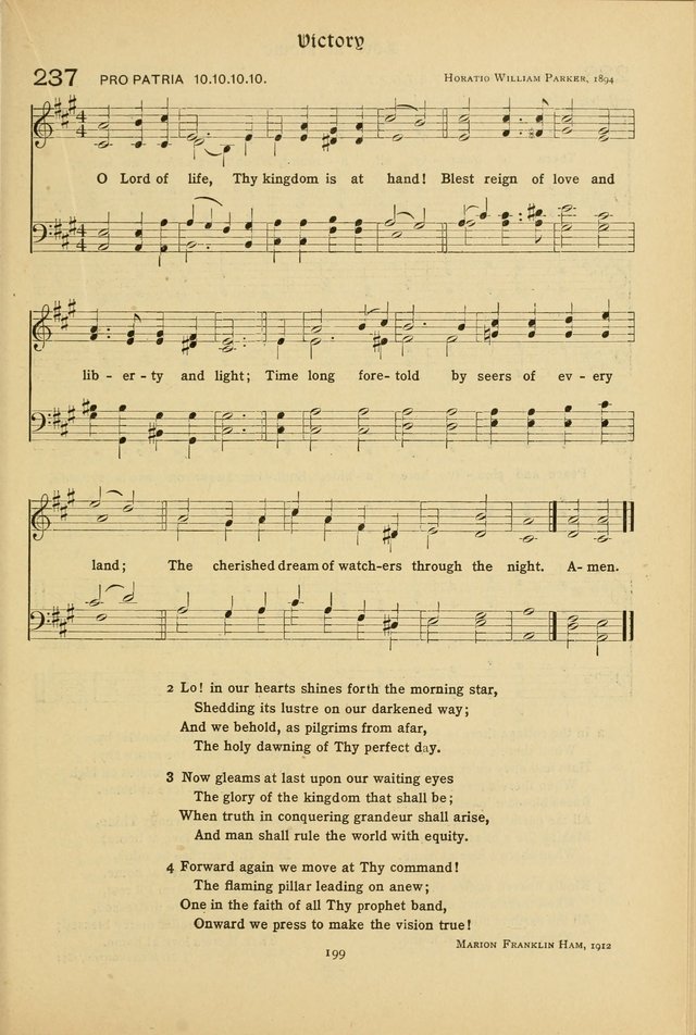 The School Hymnal: a book of worship for young people page 199