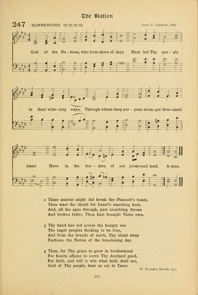 The School Hymnal: a book of worship for young people page 207