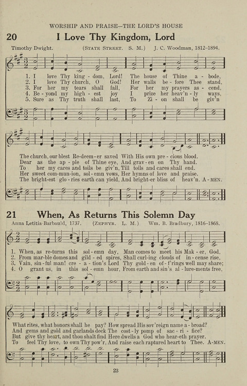 Service Hymnal: with responsive readings, appropriate for all Protestant religious activities page 15